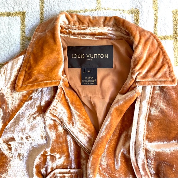 Louis Vuitton crushed velvet moto jacket - Picture 7 of 8